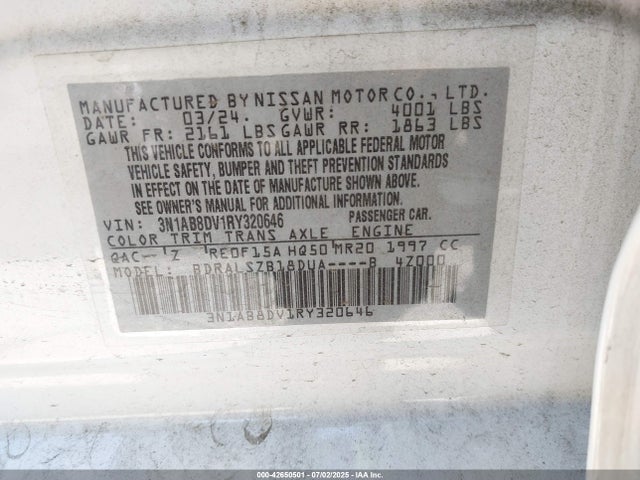 Nissan 2024 2024 3N1AB8DV1RY320646 Image 9