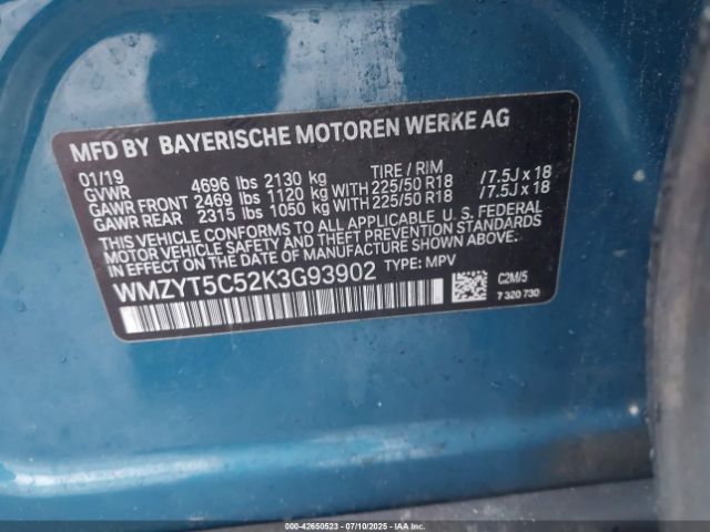 2019 MINI COUNTRYMAN WMZYT5C52K3G93902 Photo 8