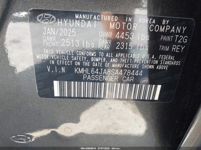 KMHL64JA8SA478444 Hyundai gdi theta iii