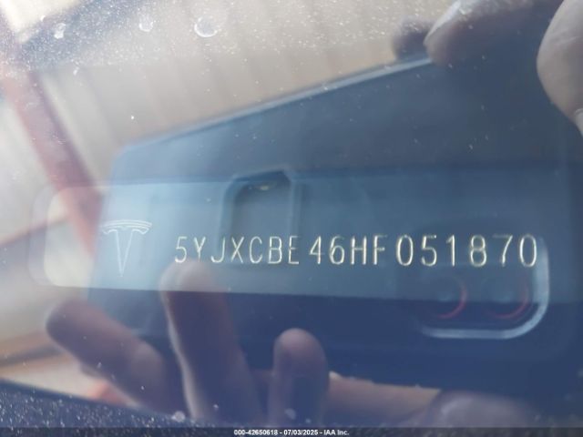 2017 TESLA MODEL X 5YJXCBE46HF051870 Photo 8