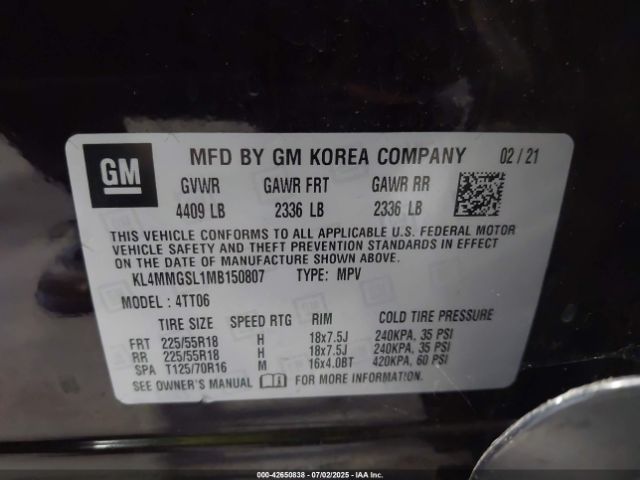 2021 BUICK ENCORE GX KL4MMGSL1MB150807 Photo 8