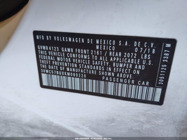 Volkswagen 1.4 tsi 2019 3VWC57BUXKM080220 Image 9
