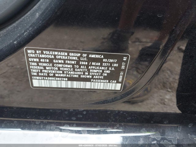 1VWGT7A39HC062768 Volkswagen 1.8 tsi