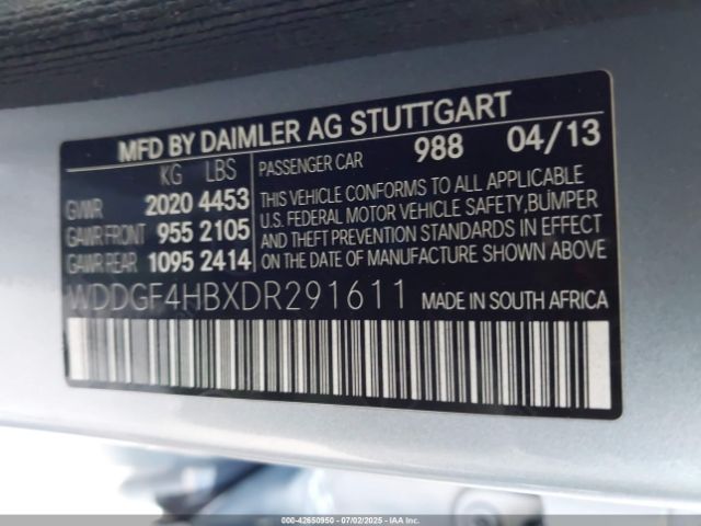 2013 MERCEDES-BENZ C 250 WDDGF4HBXDR291611 Photo 8