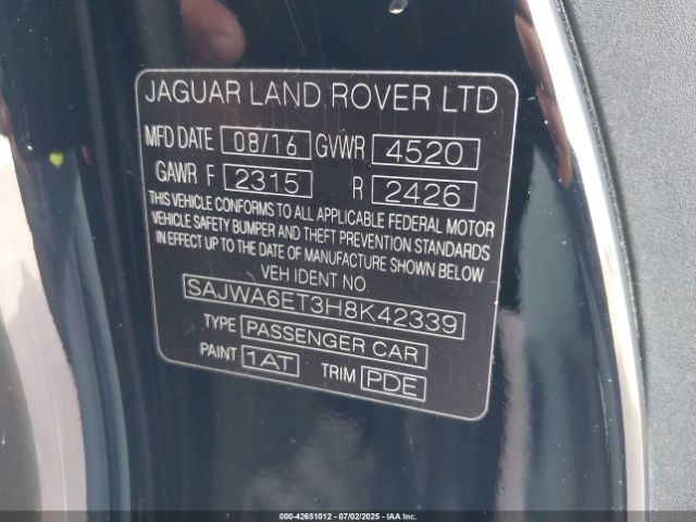 2017 JAGUAR F-TYPE SAJWA6ET3H8K42339 Photo 8