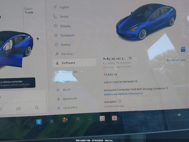 2021 TESLA MODEL 3 5YJ3E1EB7MF906975 Photo 6