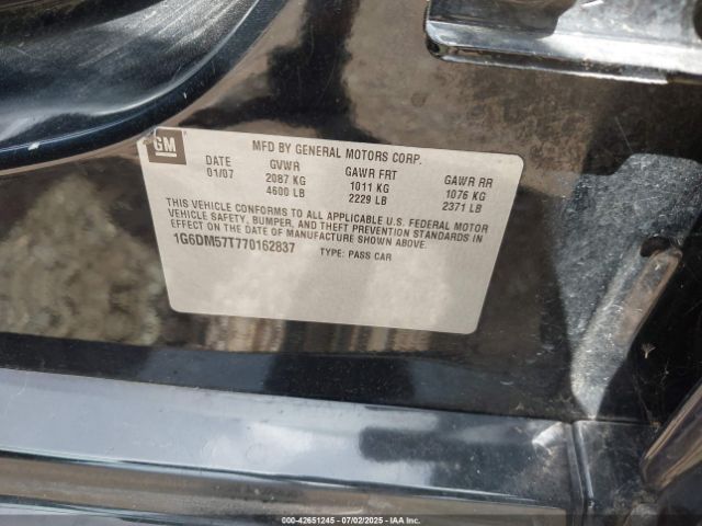 2007 CADILLAC CTS 1G6DM57T770162837 Photo 8