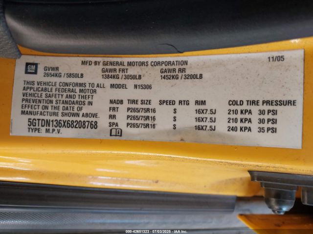 2006 HUMMER H3 SUV 5GTDN136X68208768 Photo 8