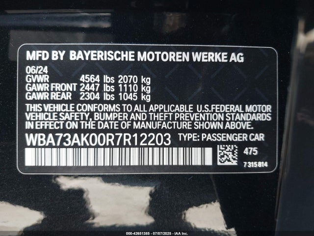 WBA73AK00R7R12203 BMW 228I