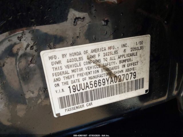 2000 ACURA TL 19UUA5669YA027079 Photo 8