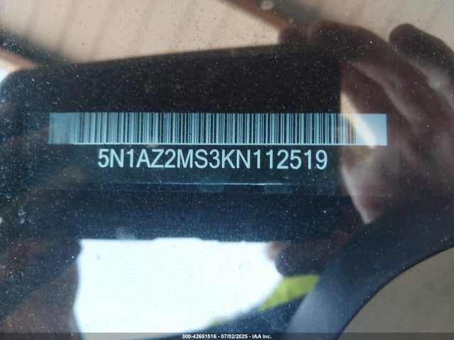 5N1AZ2MS3KN112519 Nissan Murano
