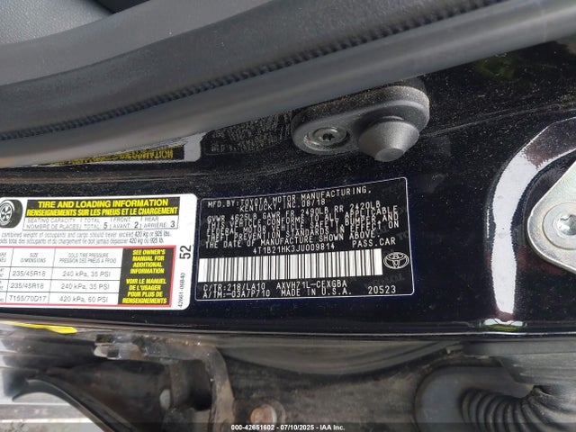 4T1B21HK3JU009814 Toyota a25a-fxs port+direct