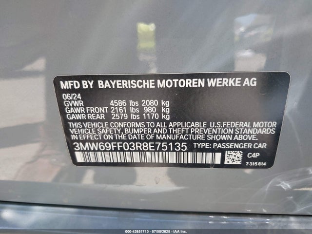3MW69FF03R8E75135 BMW 330I