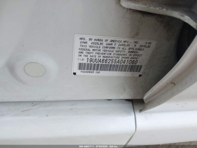 2005 ACURA TL 19UUA66255A041060 Photo 8