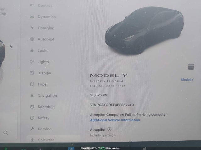 Tesla Model Y 2023 7SAYGDEE4PF857740 Image 7
