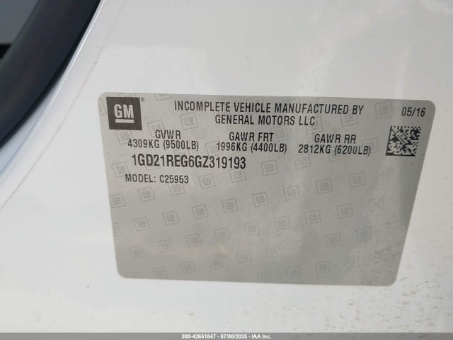 1GD21REG6GZ319193 GMC l96 - flexible fuel (gas/ethanol), sfi iron