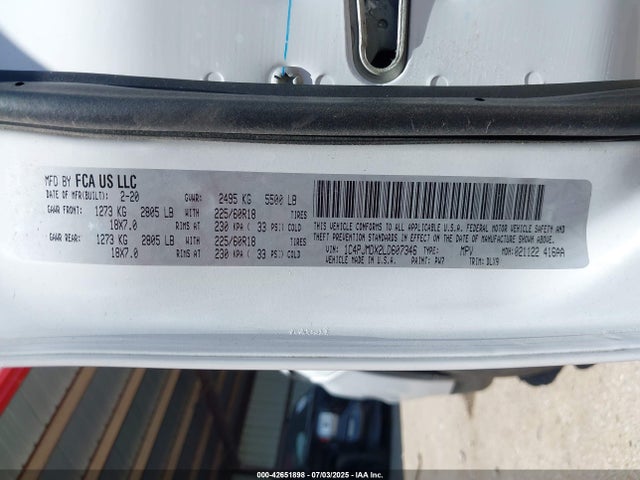 1C4PJMDX2LD607346 Jeep 2020
