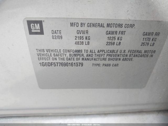 2009 CADILLAC CTS 1G6DF577690161579 Photo 8
