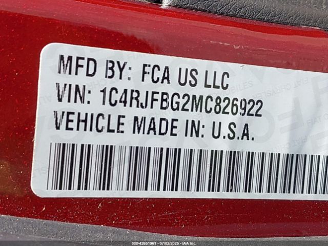 2021 JEEP GRAND CHEROKEE 1C4RJFBG2MC826922 Photo 8