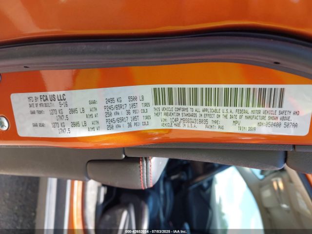 2016 JEEP CHEROKEE 1C4PJMBS6GW318035 Photo 8