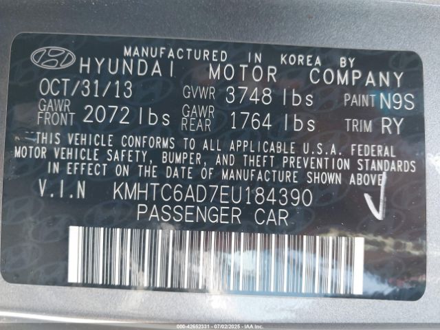 2014 HYUNDAI VELOSTER KMHTC6AD7EU184390 Photo 8