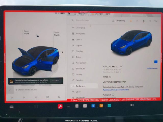 2023 TESLA MODEL Y 7SAYGDEE8PF890787 Photo 6