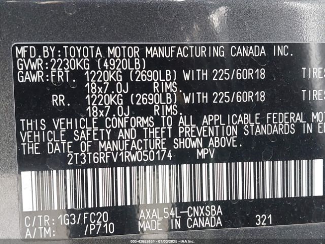 2024 TOYOTA RAV4 HYBRID 2T3T6RFV1RW050174 Photo 8