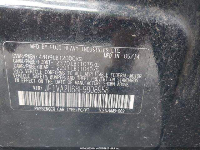 2015 SUBARU WRX STI JF1VA2U68F9808958 Photo 8