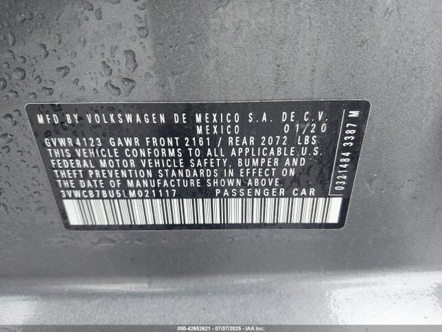 3VWCB7BU5LM021117 Volkswagen 1.4 tsi