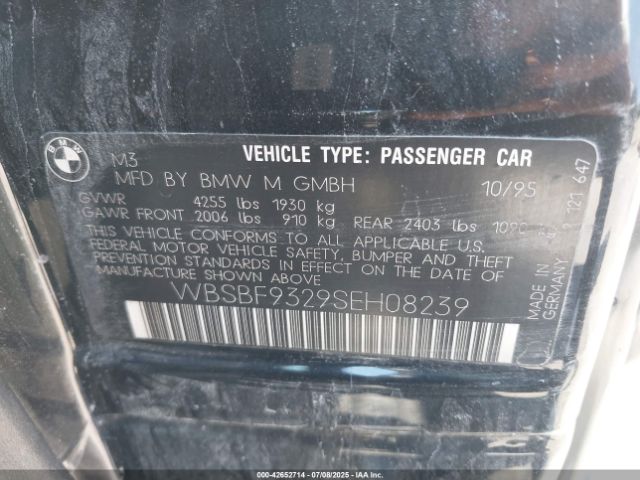 1995 BMW M3 WBSBF9329SEH08239 Photo 8