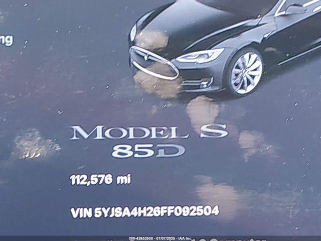2015 TESLA MODEL S 5YJSA4H26FF092504 Photo 6