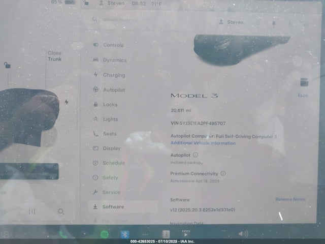 2023 TESLA MODEL 3 5YJ3E1EA2PF495707 Photo 6