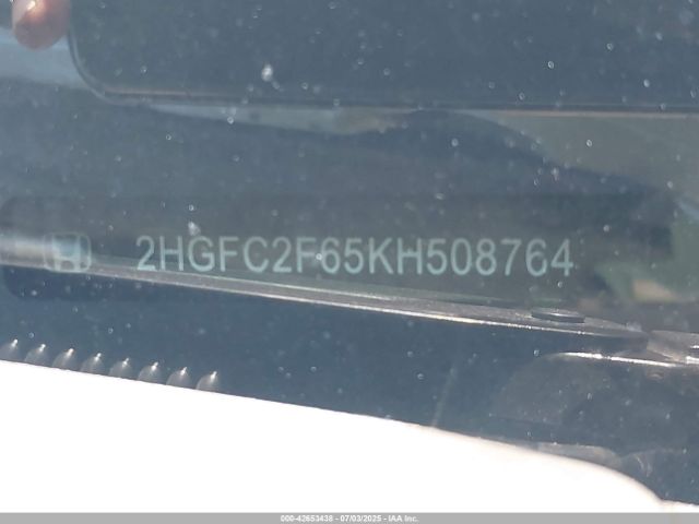 2019 HONDA CIVIC 2HGFC2F65KH508764 Photo 8