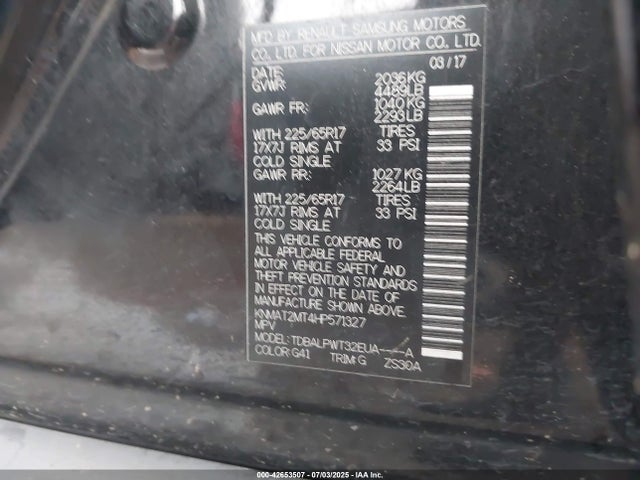 Nissan 2017 2017 KNMAT2MT4HP571327 Image 9