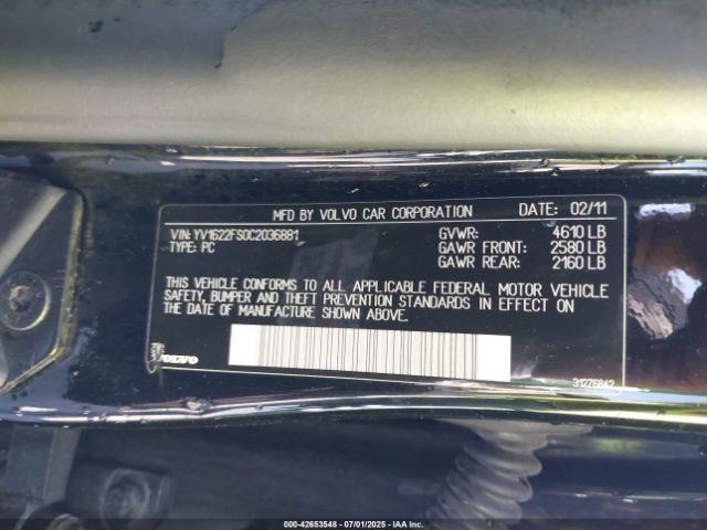 2012 VOLVO S60 YV1622FS0C2036881 Photo 8