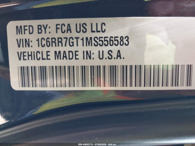 RAM 2021 2021 1C6RR7GT1MS556583 Image 9