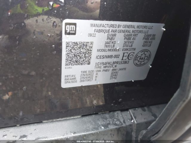 2023 CADILLAC ESCALADE 1GYS4FKL8PR153863 Photo 8