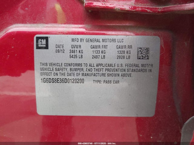 2013 CADILLAC CTS 1G6DS8E36D0120200 Photo 8