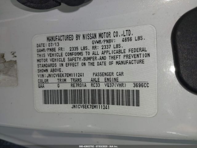 2014 INFINITI Q60 JN1CV6EK7EM111241 Photo 8