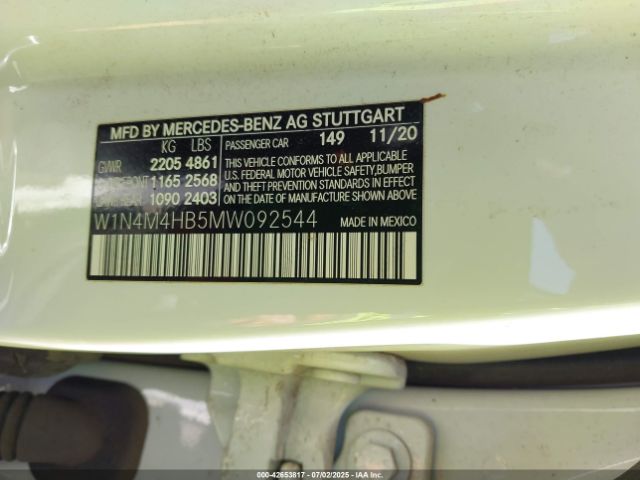 2021 MERCEDES-BENZ GLB 250 W1N4M4HB5MW092544 Photo 8