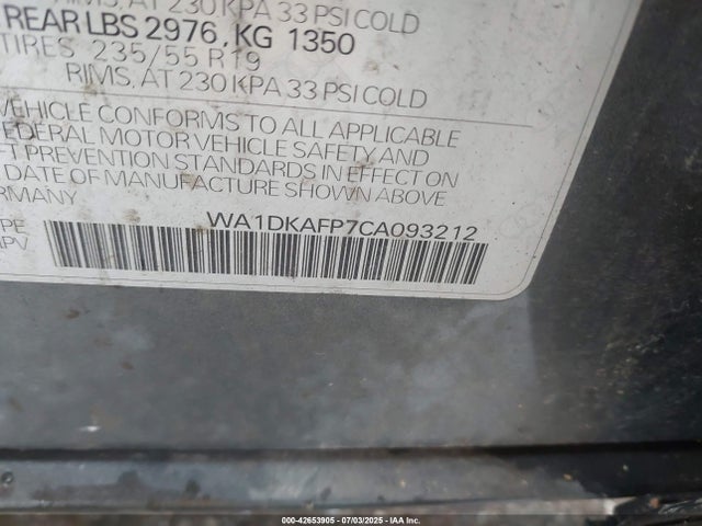2012 AUDI Q5 WA1DKAFP7CA093212 Photo 8