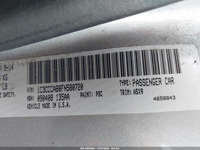 Chrysler 2015 2015 1C3CCCAB8FN580720 Image 9