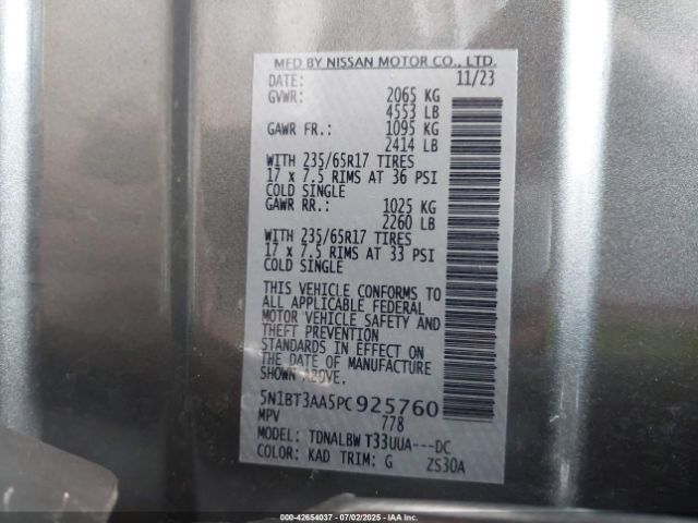 2023 NISSAN ROGUE 5N1BT3AA5PC925760 Photo 8