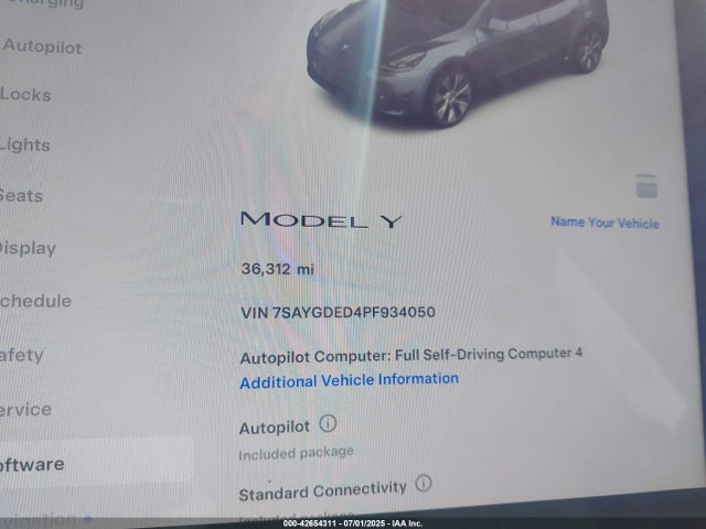 2023 TESLA MODEL Y 7SAYGDED4PF934050 Photo 6