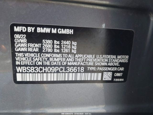 2023 BMW M5 WBS83CH09PCL36618 Photo 8