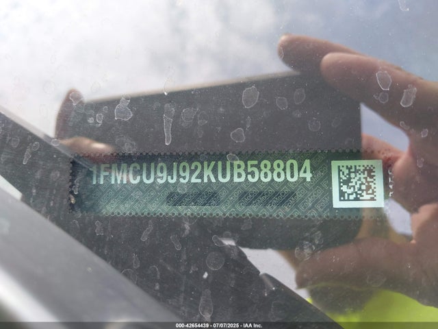 1FMCU9J92KUB58804 Ford 2019