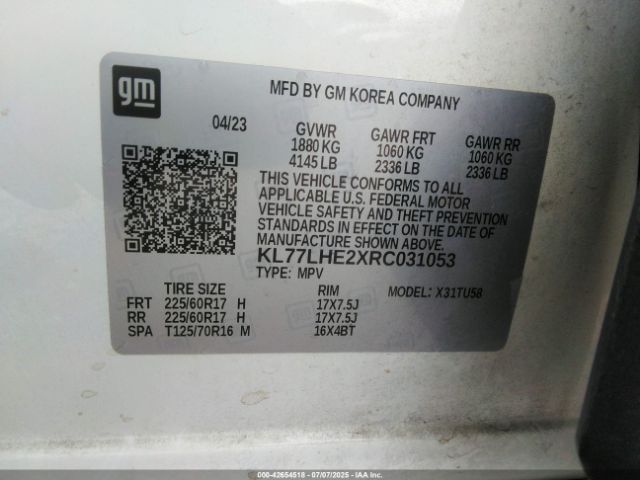 2024 CHEVROLET TRAX KL77LHE2XRC031053 Photo 8