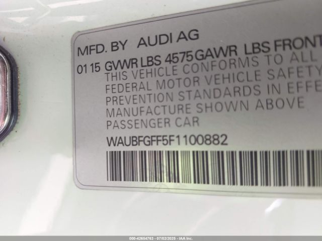 2015 AUDI A3 WAUBFGFF5F1100882 Photo 8