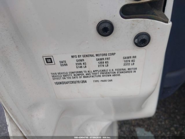 1999 CADILLAC DEVILLE 1G6KD54Y2XU781264 Photo 8