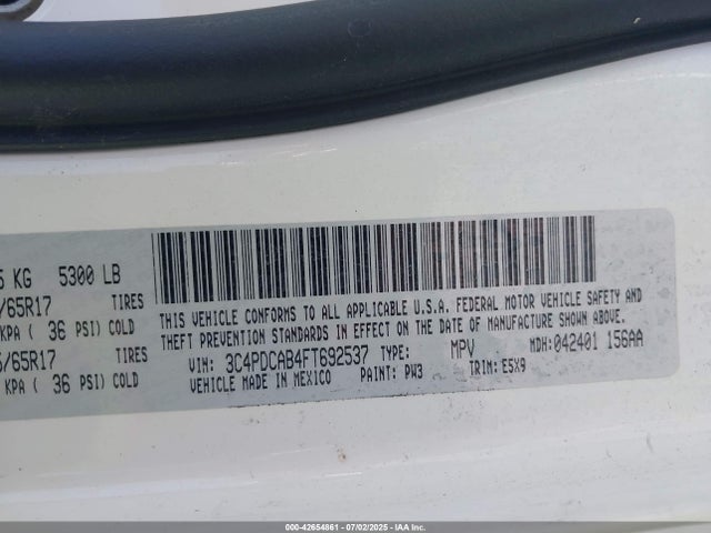 Dodge Journey 2015 3C4PDCAB4FT692537 Image 9